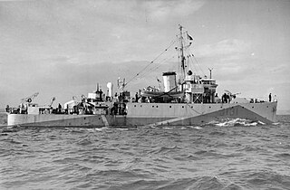 HMS <i>Ardrossan</i> (J131) Minesweeper of the Royal Navy