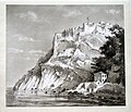 View of the castle of Parga, from a lithography of 1907, by Ludwig Salvator (1847-1914).