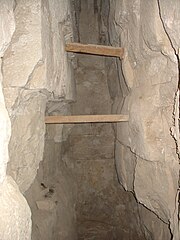 Stairways inside the pyramid