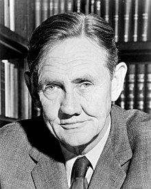 Black and white portrait of John Gorton in 1968