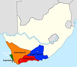 Ligging of Swellendam