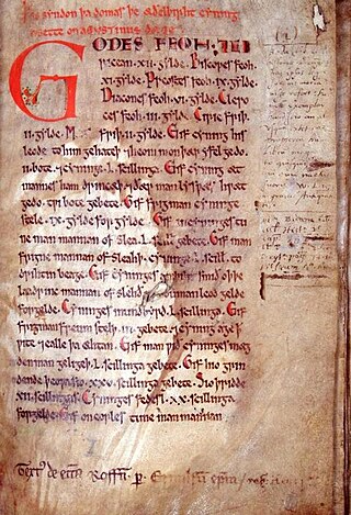 <span class="mw-page-title-main">Anglo-Saxon law</span> Pre-conquest law in England