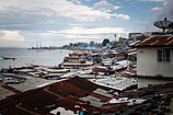 Freetown's highly congested Magazine Wharf neighbourhood – which was hit hard during the 2014 Ebola crisis