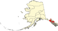 Map of Alaska highlighting the Skagway-Hoonah-Angoon Census Area