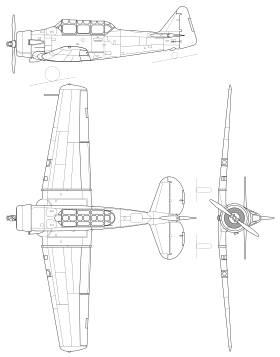 vue en plan de l’avion