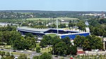 Celý stadion pohledem z výškové budovy Business Centre Bohemia (2015)