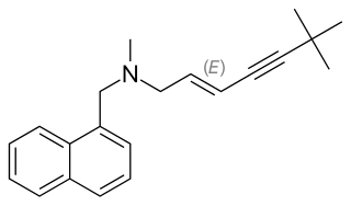 <span class="mw-page-title-main">Terbinafine</span> Antifungal medication