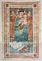 English: Gothic fresco of Madonna and Child at the west wall inside the porch Deutsch: Gotisches Wandbild Madonna und Kind an der Westwand in der Vorhalle