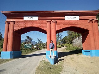 Yingkiong Town in Arunachal Pradesh, India