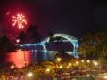 Image 6A nighttime view of the Bridge of the Americas, 2006