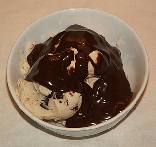 Chocolate syrup A chocolate-flavored condiment used as a topping or ingredient