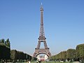 The Eiffel Tower as seen from the Champ de Mars