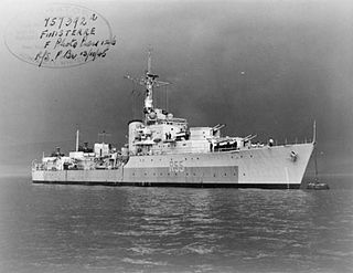 HMS <i>Finisterre</i> (D55) Battle-class destroyer