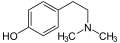 de: Struktur von Hordenin; en: Structure of hordenine