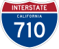 Interstate 710 and State Route 710 marker