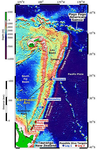 <span class="mw-page-title-main">Lau Basin</span> Oceanic basin in the South Pacific Ocean between Fiji and Tonga