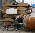 Edit a pipe with the cutting torch