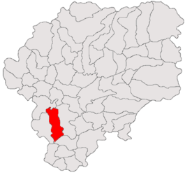 Location in Bistrița-Năsăud County