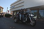 Thumbnail for File:People Returning on Black Tri Glide - Las Vegas Ride for Kids 2019.jpg