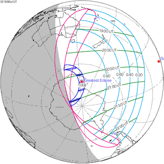 <span class="mw-page-title-main">Solar eclipse of October 12, 1939</span> Total eclipse