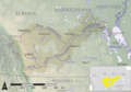 The Saskatchewan River drainage basin.