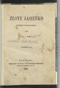 Józef Ignacy Kraszewski Złoty Jasieńko