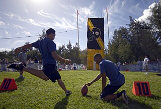 <span class="mw-page-title-main">Placekicker</span> Player position in American and Canadian football