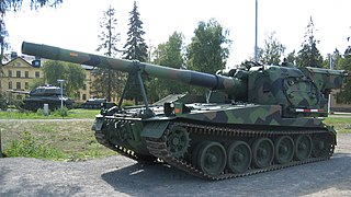 <span class="mw-page-title-main">15,5 cm bandkanon 1</span> Swedish 155 mm self-propelled howitzer