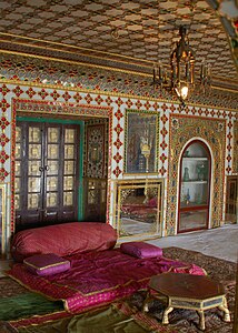 Bed in the City Palace, Jaipur