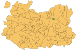 Vị trí của Llanos del Caudillo