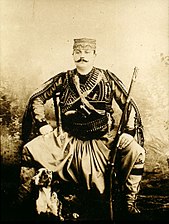 An Albanian man in national costume.