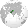 Pakistan & Indian Controlled Kashmir (orthographic projection).svg Done