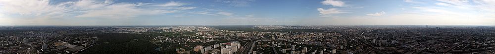 Panorama de 360° dende la torre Ostankino