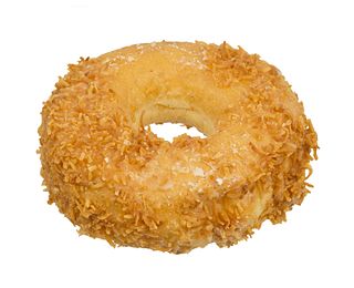 <span class="mw-page-title-main">Coconut doughnut</span> Type of doughnut in the United States and Canada