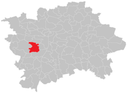 Location of Jinonice in Prague