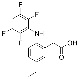 <span class="mw-page-title-main">Robenacoxib</span> COX-2 selective NSAID veterinary drug