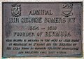 Sir George Somers - Statue, Lyme Regis, plaque