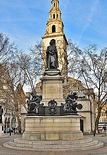 A statue of William Gladstone in bronze