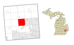 Location within Oakland County