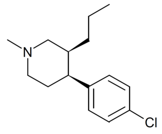 1-Methyl-3-propyl-4-(<i>p</i>-chlorophenyl)piperidine Chemical compound