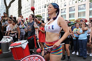 Dyke March Lesbian-led gathering and protest march