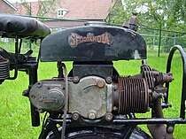 Het 123cc-motortje van deze Skootamota uit 1919 was een ontwerp van Granville Bradshaw