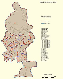 Plattegrond van Ananindeua.