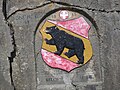 Wappen der Berner Truppen an der Militärstrasse