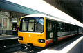 A Valley Railways train in Cardiff Central station during 2000