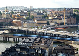 Centralbron och Söderströmsbron (närmast)