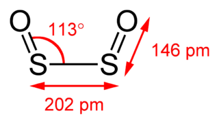 <span class="mw-page-title-main">Disulfur dioxide</span> Chemical compound