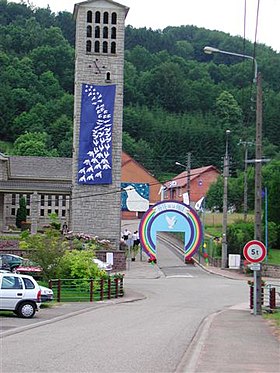 Vue de la nouvelle église