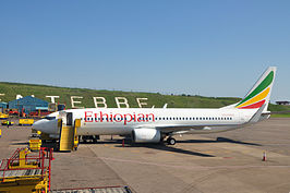 Een identieke Boeing 737 van Ethiopian Airlines