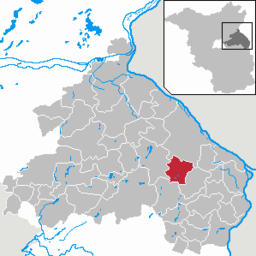 Läget för kommunen Gusow-Platkow i Landkreis Märkisch-Oderland